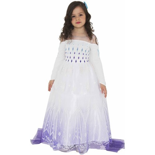 Купить Карнавальный костюм детский Элиза (пышное, белое платье) р.140-72 22-82 для дево...