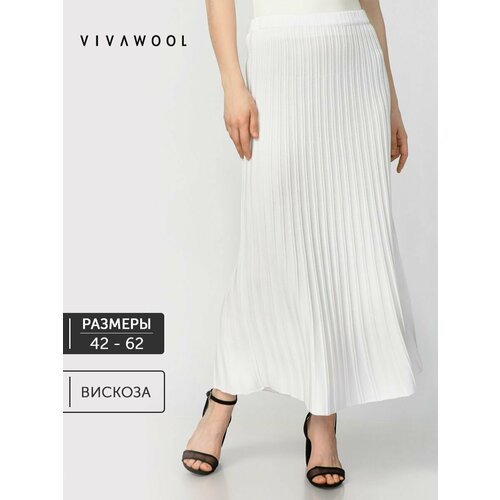 Купить Юбка VIVAWOOL, размер 50, белый
Элегантная юбка с имитацией плиссе выполнена на...
