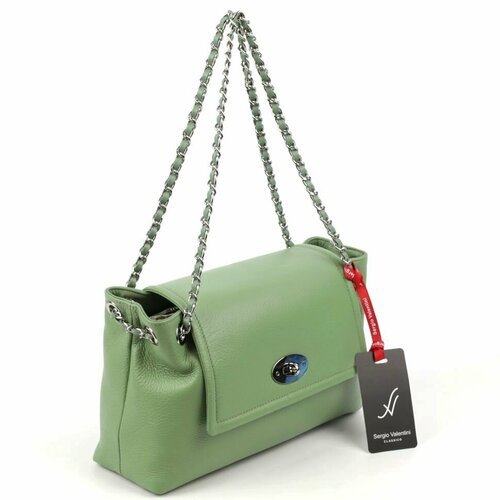 Купить Сумка Sergio Valentini, фактура матовая, зеленый
Женская сумка из натуральной ко...