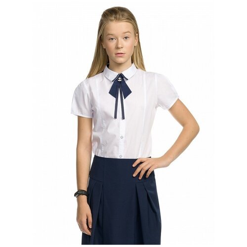 Купить Школьная блуза Pelican, размер 164, белый
60%хлопок 40%полиэстер Блузка для дево...