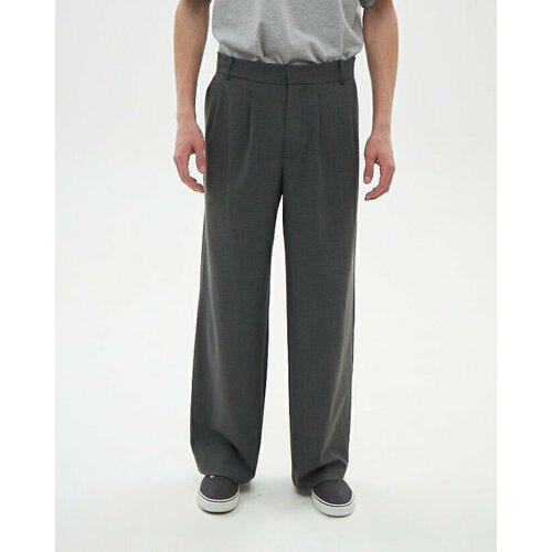 Купить Брюки OYK, размер XL (50), серый
Стильные широкие брюки сшиты из премиального ма...