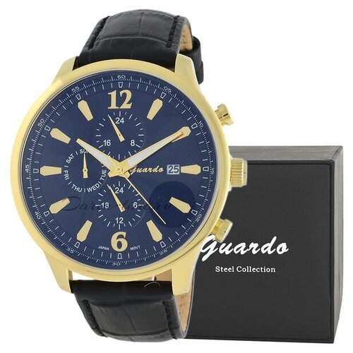 Купить Наручные часы Guardo, черный, мультиколор
Часы Guardo S01032A.6 чёрный бренда Gu...