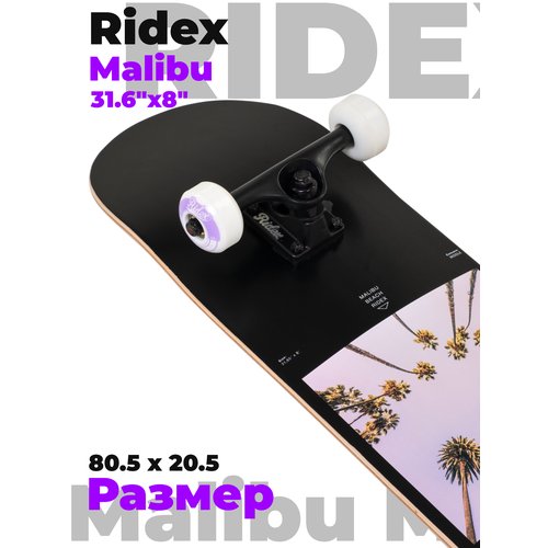 Купить Детский скейтборд Ridex Malibu 31.6″X8″, 31.6x8, черный
Описание появится позже....