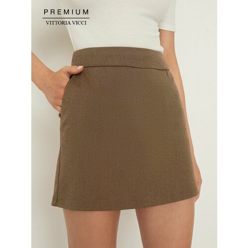 Купить Бермуды Vittoria Vicci, размер S, коричневый
Шорты-юбка женские выполнены из тек...