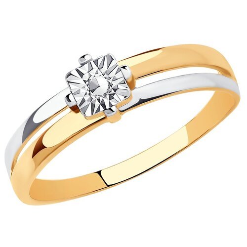 Купить Кольцо Diamant, комбинированное золото, 585 проба, размер 19
 

Скидка 74%