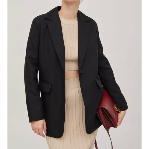 Купить Пиджак ODEЯNIЯ, размер 42, черный
Прямой пиджак с одной пуговицей ODEЯNIЯ - стил...