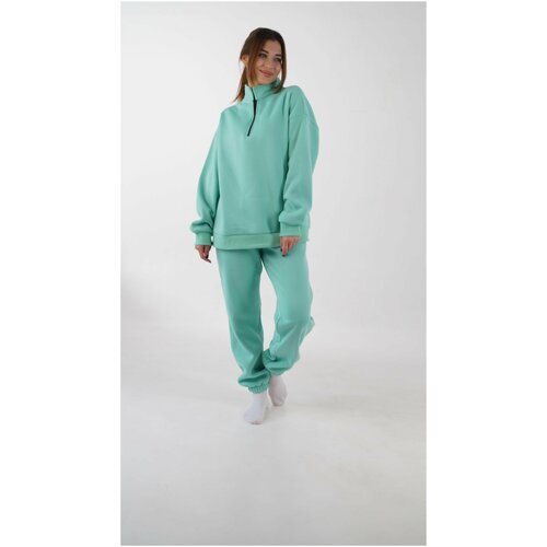 Купить Костюм, размер 46, зеленый
Теплый костюм оверсайз хорошо подойдет для занятия сп...