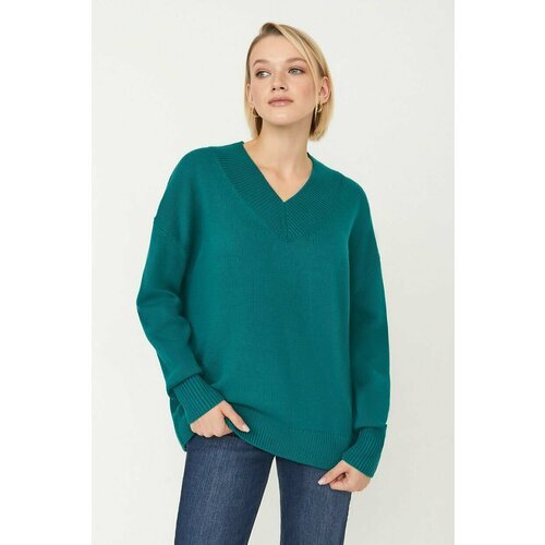 Купить Джемпер Baon, размер 50, зеленый
Лаконичный пуловер в силуэте оверсайз незаменим...