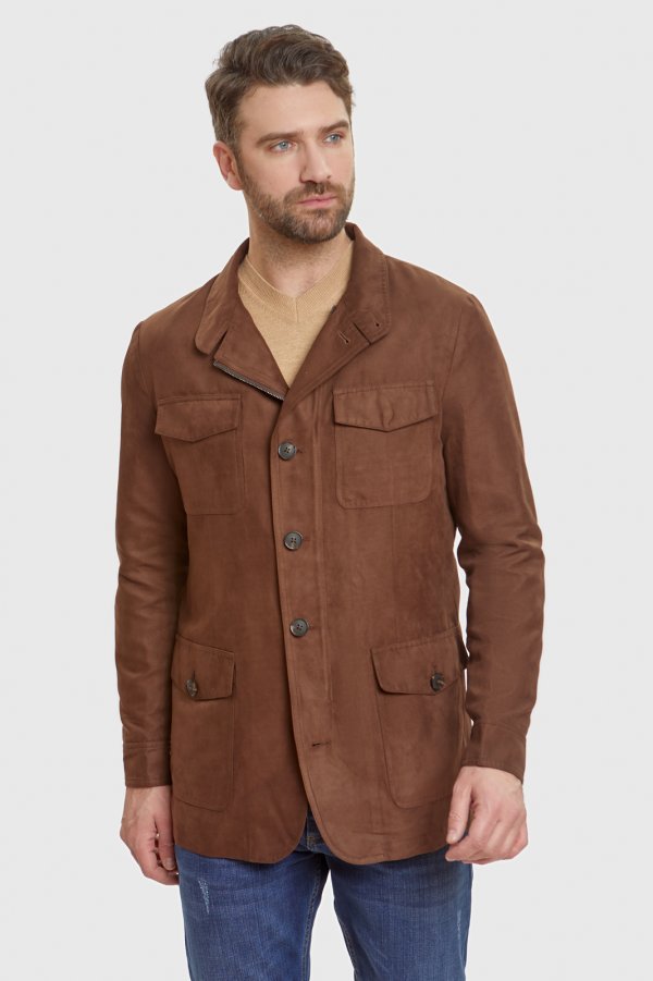 Купить Kanzler Куртка-пиджак демисезонная из алькантары
Куртка пиджачного кроя линии WE...