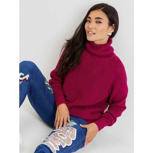 Купить Свитер Lesnikova Design, размер 42-46, бордовый
Удлиненный свитер с высоким воро...