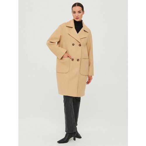 Купить Пальто КАЛЯЕВ, размер 48, бежевый
Женское пальто — это стильный и практичный пре...