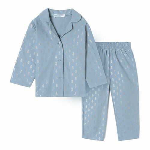 Купить Пижама Kaftan, размер 98/104, голубой
Пижама детская из фанели (рубашка, брюки)...