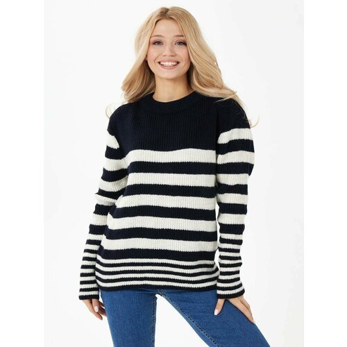 Купить Джемпер QUZU, размер OneSize, белый, синий
Уютный свитер оверсайз - это модель,...