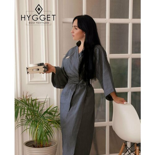 Купить Кимоно HYGGET, размер 44-48, черный
Стильный и очень удобный халат-кимоно из умя...