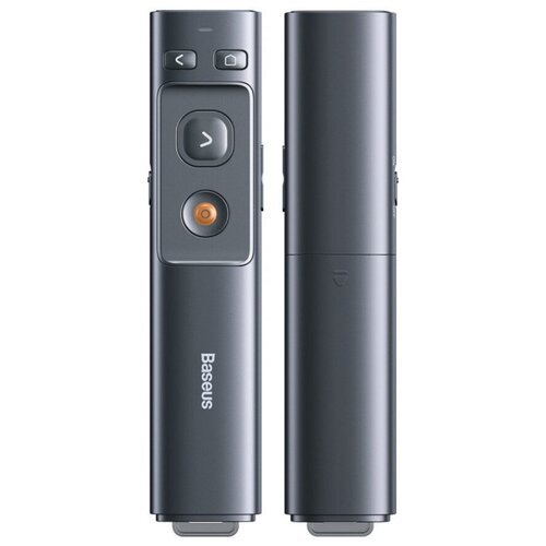 Купить Лазерная указка-презентер Baseus Orange Dot Wireless Presenter Red Laser - Серая...