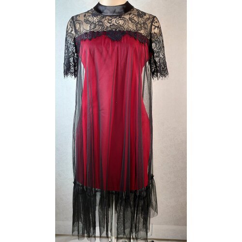 Купить Платье размер 42-44, красный
Праздничное платье. Сочетание красного и черного- к...