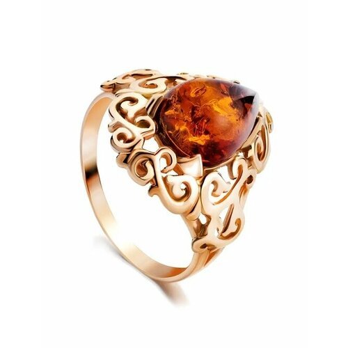 Купить Кольцо, янтарь, безразмерное, коричневый, золотой
Роскошное кольцо «Луксор» из и...