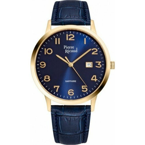 Купить Наручные часы Pierre Ricaud, синий
Мужские кварцевые часы в круглом стальном кор...