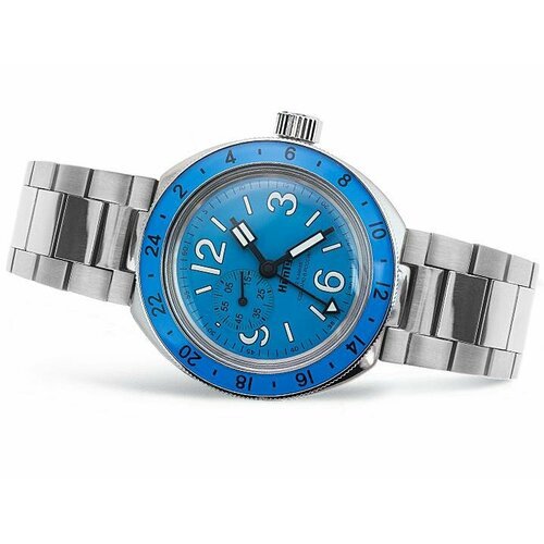 Купить Наручные часы Восток, синий, голубой
Модель 2426.12/96076А<br><br>Механизм механ...