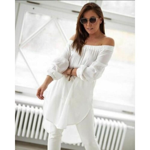 Купить Туника размер 48, белый
Туника-рубашка женская белая 44: комфорт и стиль для дом...