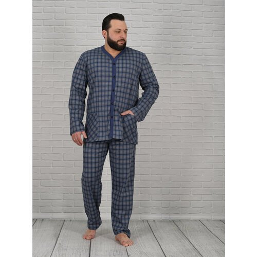 Купить Пижама LIDЭКО, размер 112, серый, синий
Пижама мужская с шортами "LIDEKO" изгото...