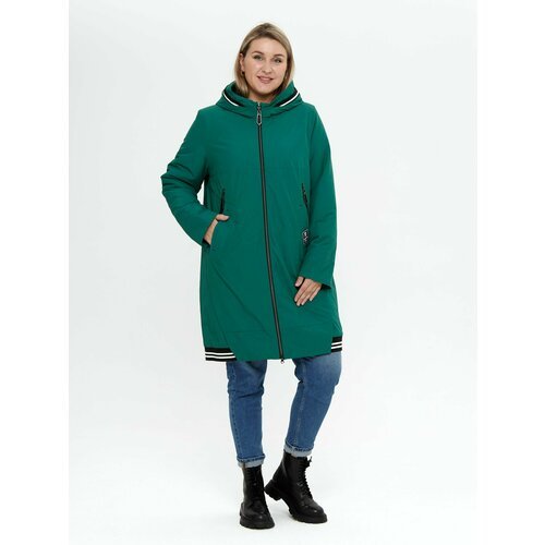 Купить Куртка Karmelstyle, размер 58, зеленый
Женская весенняя утепленная куртка удлине...