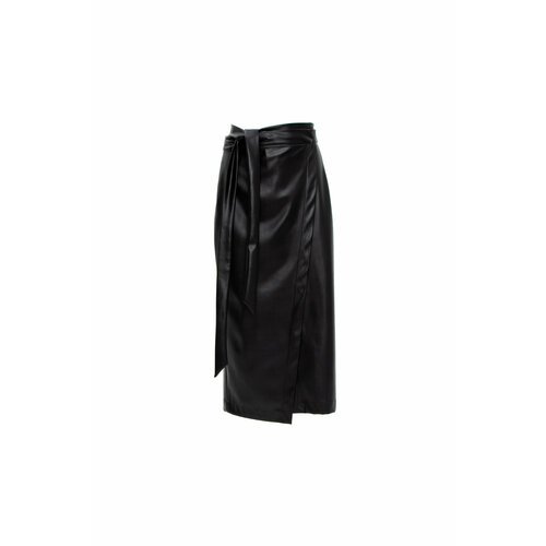 Купить Юбка SMIRNAYA, размер S, черный
Ассиметричная юбка из экокожи на запах, опоясыва...