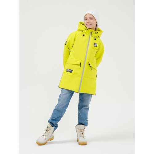 Купить Парка Sherysheff, размер 128, желтый
Стильная подростковая куртка-парка из мембр...