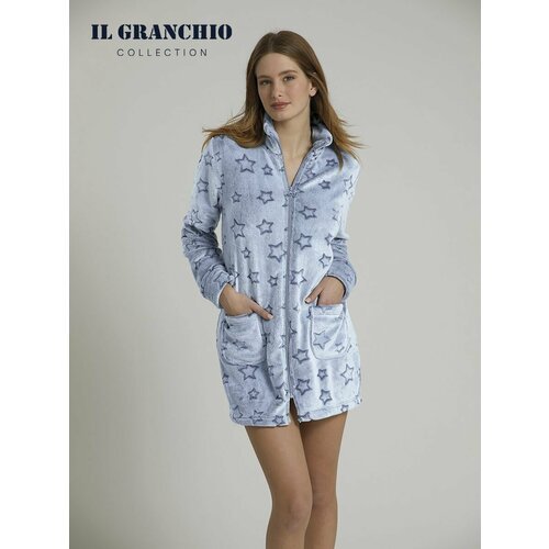 Купить Халат Il Granchio, размер XXL, голубой
Домашний теплый женский халат короткий ит...