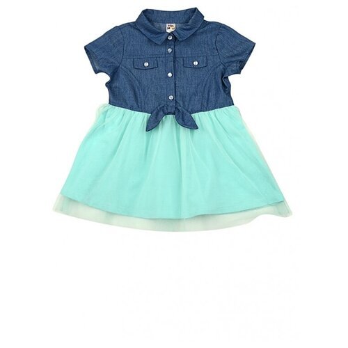 Купить Платье Mini Maxi, размер 104, синий, бирюзовый
Платье для девочек Mini Maxi, мод...