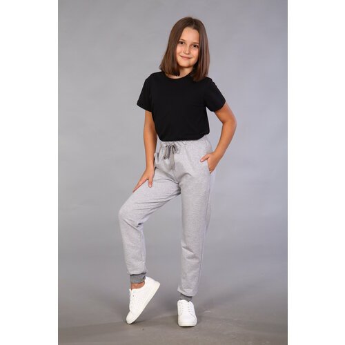Купить Школьные брюки джоггеры IvCapriz, размер 30, серый
Детские брюки для девочек- эт...