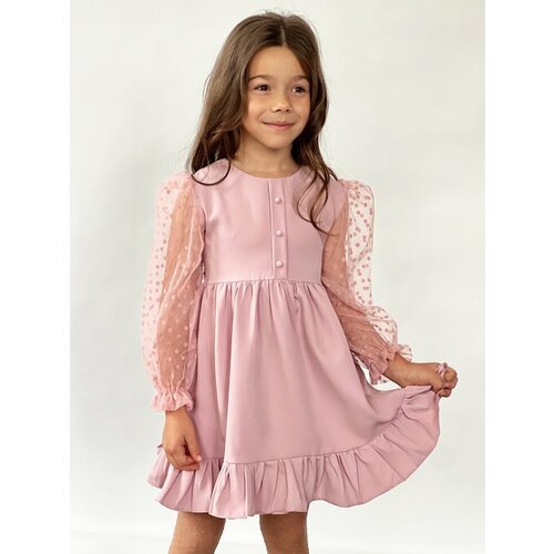Купить Платье Бушон, размер 104-110, розовый
Платье для девочки нарядное бушон ST52, цв...
