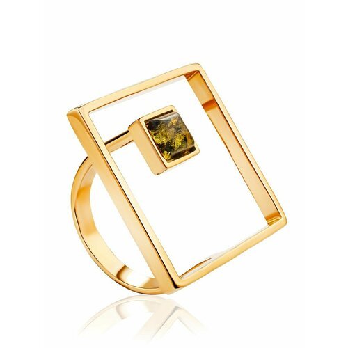 Купить Кольцо, янтарь, безразмерное, золотой, зеленый
Трендовое кольцо из и искрящегося...
