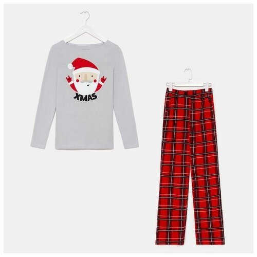 Купить Пижама , размер 48-50, серый, красный
Пижама женская KAFTAN "Santa" р. 48-50.<br...