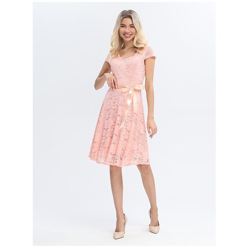 Купить Платье размер 46, розовый
Кружевное коктейльное платье. Кружево эластичное, что...