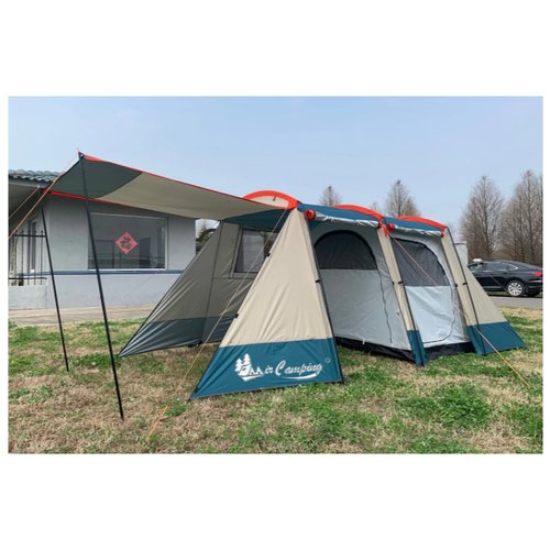 Купить 4 местная высокая палатка с большим тамбуром для кепинга и рыбалки Terbo Mir 0-1...