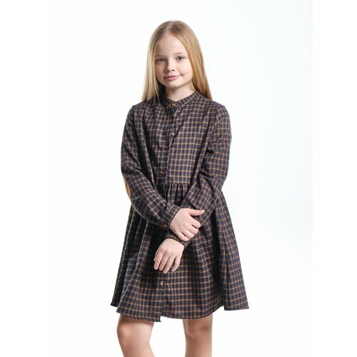 Купить Платье Mini Maxi, размер 128, синий, горчичный
Платье для девочек Mini Maxi, мод...