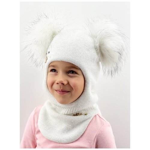 Купить Шапка mialt, размер 50-52, белый
Шапка-шлем для девочки Селестия, цвет белый, ра...