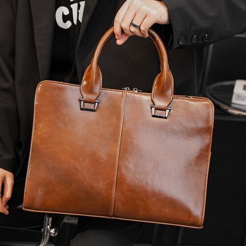Купить Сумка RAMMAX, фактура гладкая, коричневый
Оригинальная сумка(портфель) для ноутб...