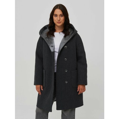 Купить Пальто КАЛЯЕВ, размер 60, темно-серый
Наше женское пальто с капюшоном - это не т...