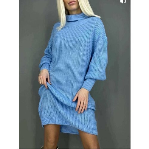 Купить Платье размер 42-46, голубой
Вязка тонкая! В холодные дни так хочется, чтобы вещ...