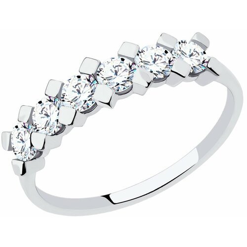 Купить Кольцо Diamant online, белое золото, 585 проба, фианит, размер 18
<p>В нашем инт...