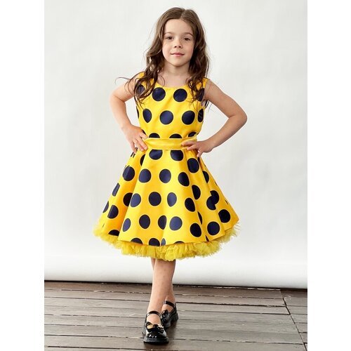 Купить Платье Бушон, размер 128, желтый, синий
Платье для девочки нарядное бушон ST20,...