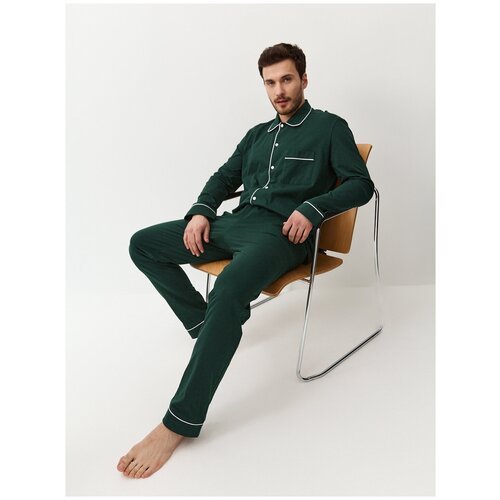 Купить Пижама Ihomewear, размер XXL(182-188), зеленый
Мужской классический пижамный кос...