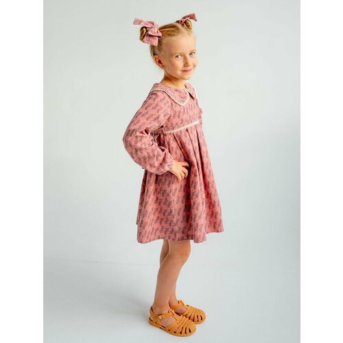 Купить Платье, размер 116-122, розовый
Платье из 100% теплового хлопка фланель для дево...