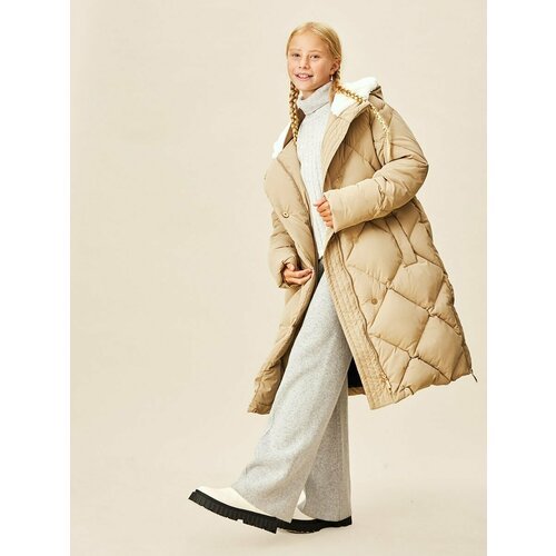 Купить Пуховик Noble People, размер 164, бежевый
Утепленное стеганое пальто для девочек...