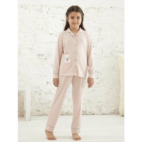 Купить Пижама Relax Mode, размер 110/116, розовый
Теплая пижама для девочки станет базо...
