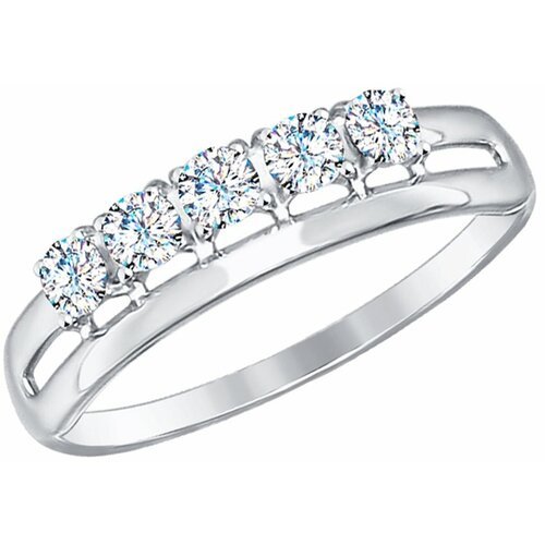 Купить Кольцо Diamant online, белое золото, 585 проба, фианит, размер 16.5
<p>В нашем и...