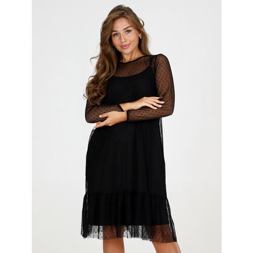 Купить Платье размер 46, черный
Платье-футляр в сетку "Butik Ivetta" - это стильное и у...