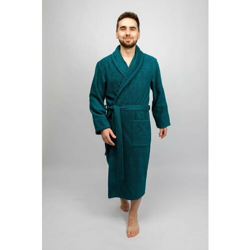 Купить Халат Ricamo, размер 58, хаки
Махровый халат мягкий, приятный и бархатистый на о...